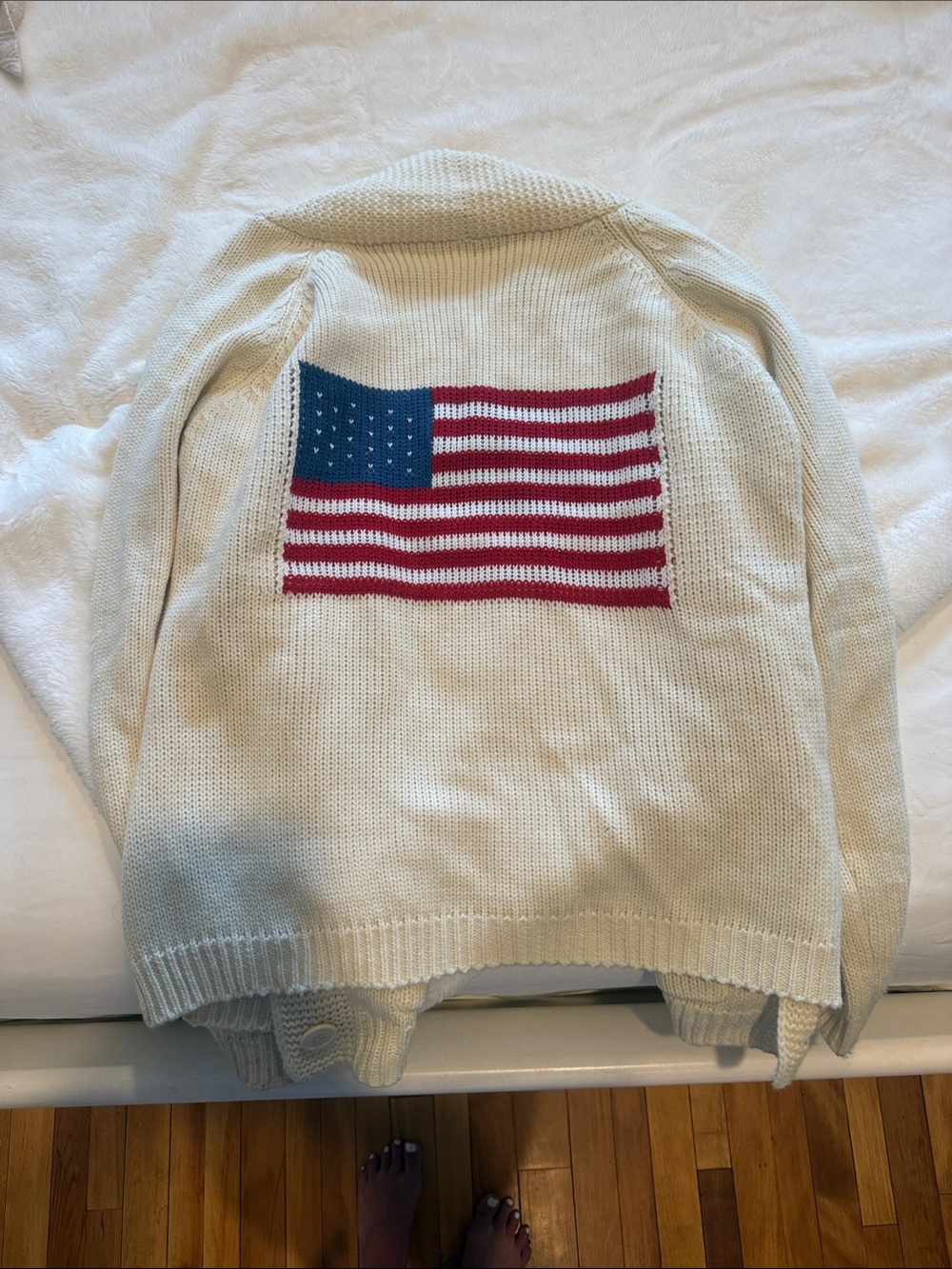 Women’s American flag cardigan